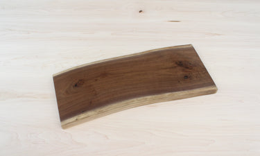 Ready to Ship Natural Edge Serving Tray, Wood Charcuterie Slab Finished 14